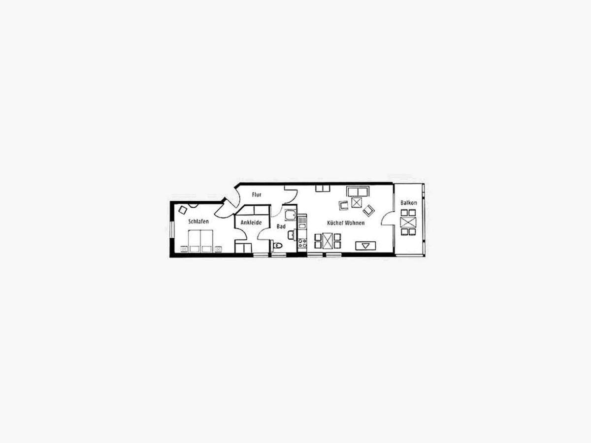 Duenenpark Binz - Komfort Ferienwohnung Mit 1 Schlafzimmer Und Balkon Im Obergeschoss 225 Exteriör bild